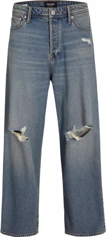 Blue Cotton Relaxed Fit Jeans