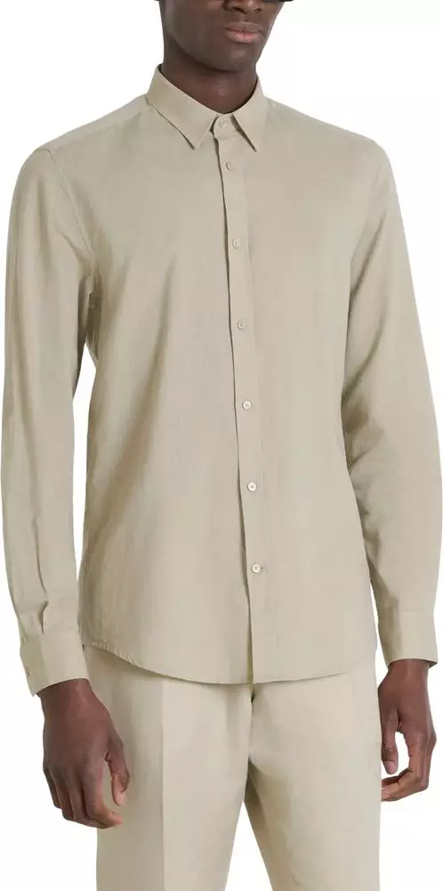 Beige Cotton Shirt