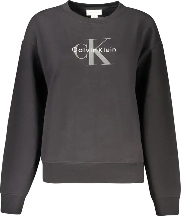 Black Cotton Women's Sweatshirt