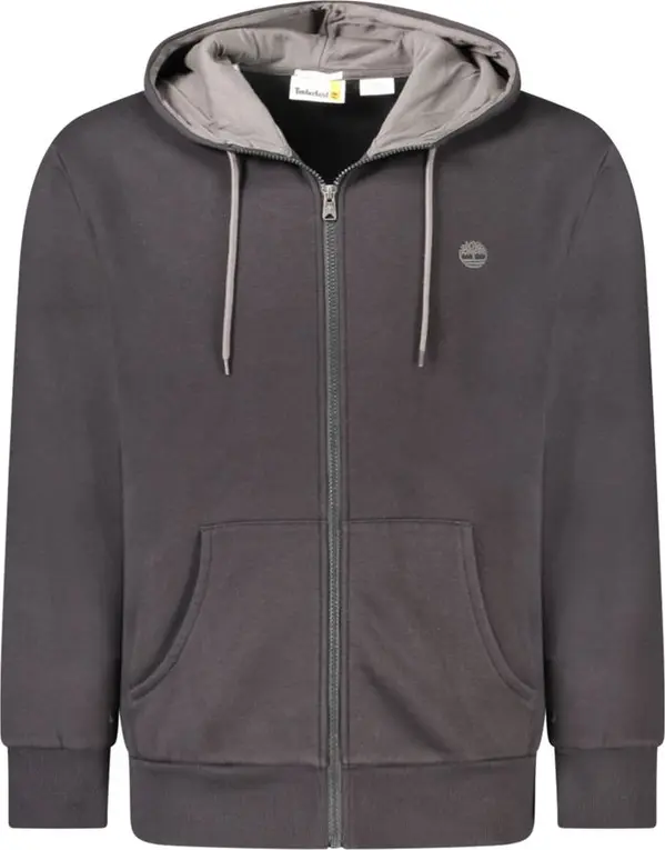 Black Cotton Men's Hoodie