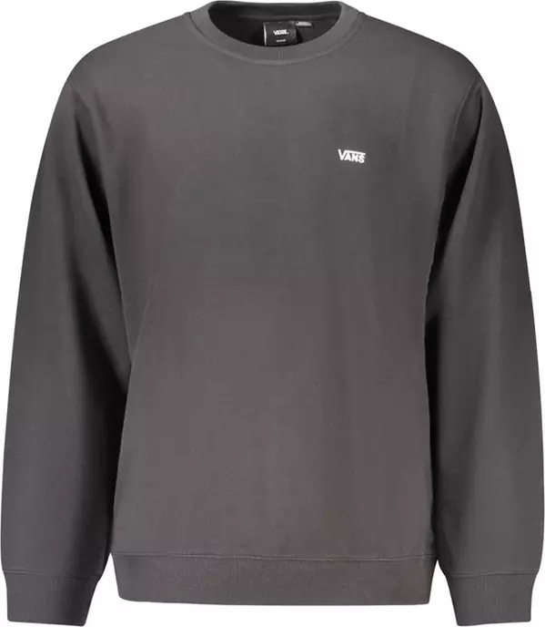 Black Cotton Men's Sweatshirt