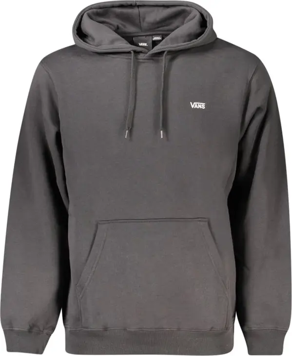 Black Cotton Men's Hoodie