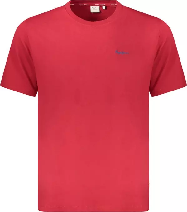 Red Cotton Men T-Shirt