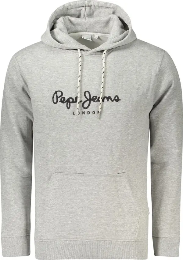 Grigio Cotton Male Sweatshirt