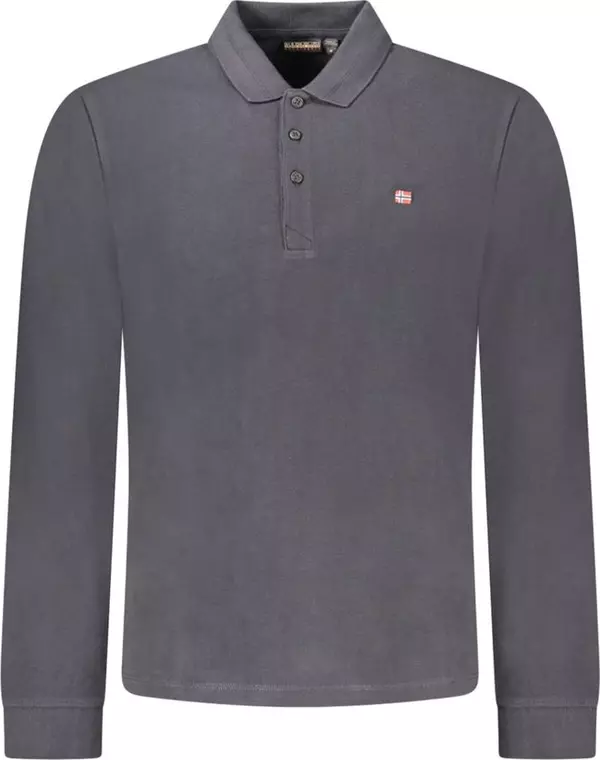 Nero Cotton Men Polo Shirt