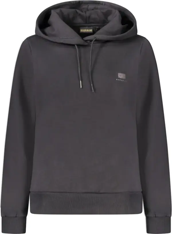 Black Cotton Women's Hoodie