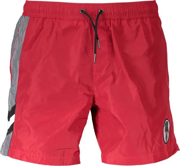Rosso Polyester Men's Beachwear Boxer