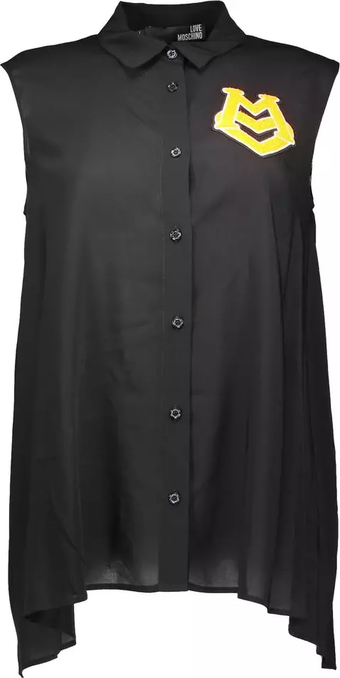 Black Viscose Women's Shirt