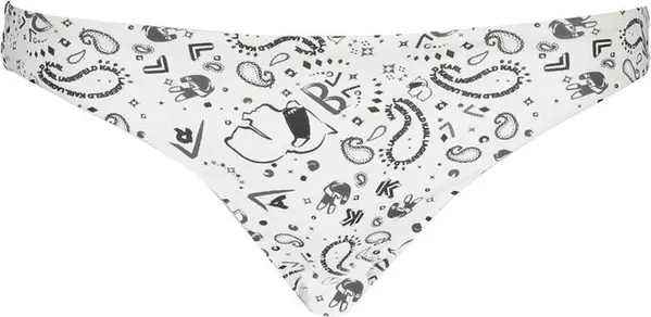 White Polyamide Women Swim Brief