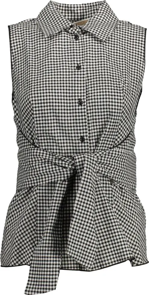 Black Cotton Women Shirt