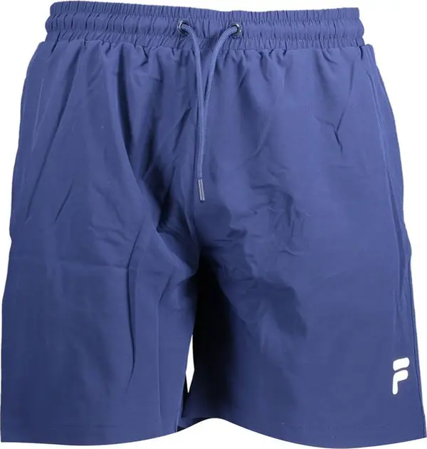 Blu Polyester Men's Swim Trunk