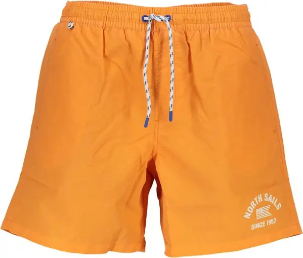 Arancione Polyester Men's Swim Trunk