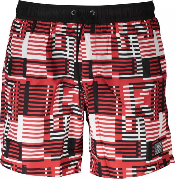 Rosso Polyester Men Swimming Boxer