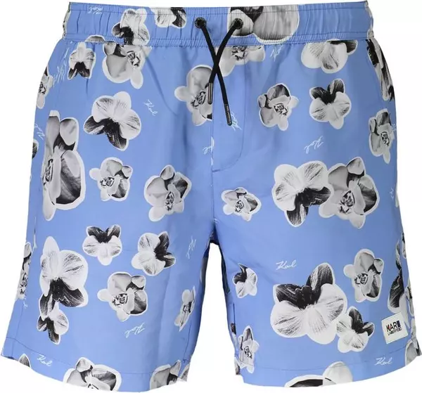 Azzurro Polyester Men Swim Boxer