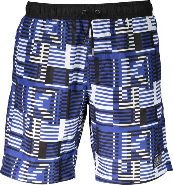 Blu Polyester Men's Swim Trunk