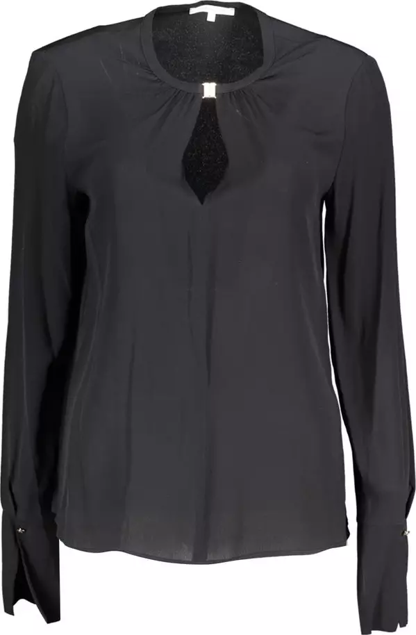 "Black Viscose Women's Blouse"