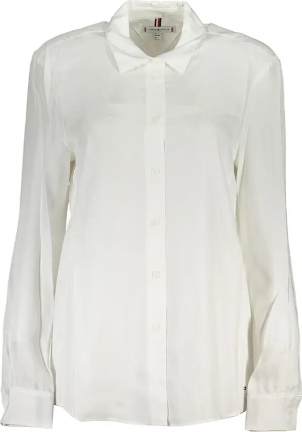 Bianco Viscose Women Shirt