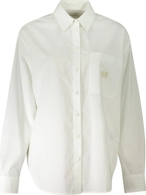 Bianco Cotton Woman Shirt