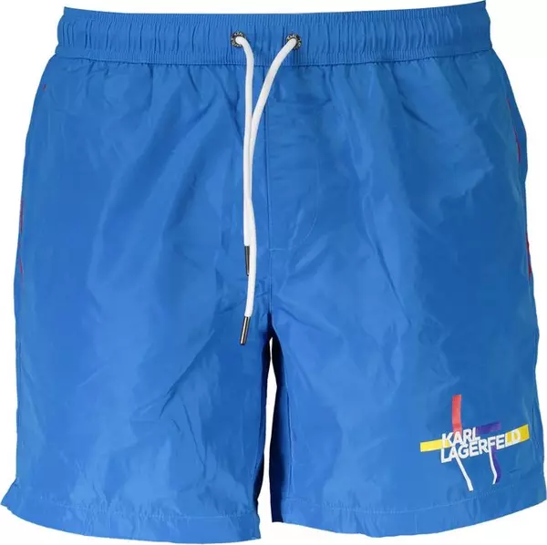 Azzurro Polyester Men Swim Boxer