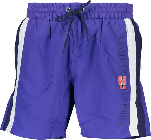 Blu Poliammide Men's Swim Boxer