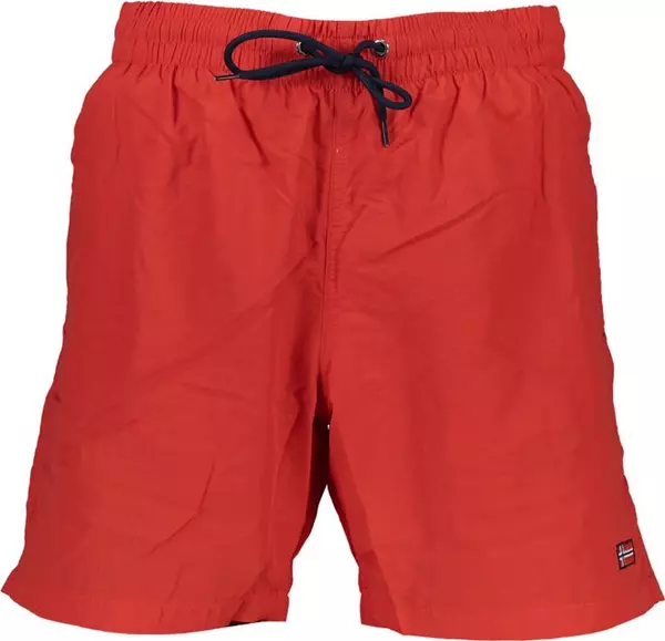 Rosso Poliammide Men's Swim Boxer