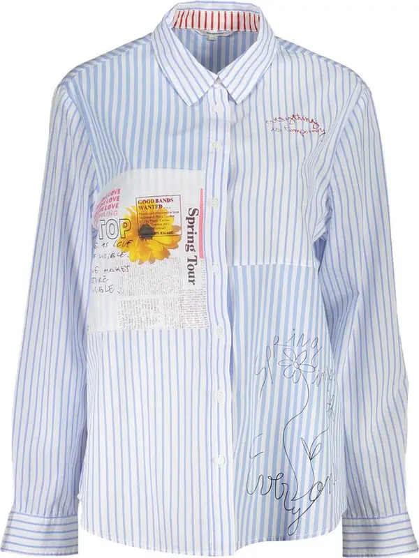 Azzurro Viscosa Woman Shirt