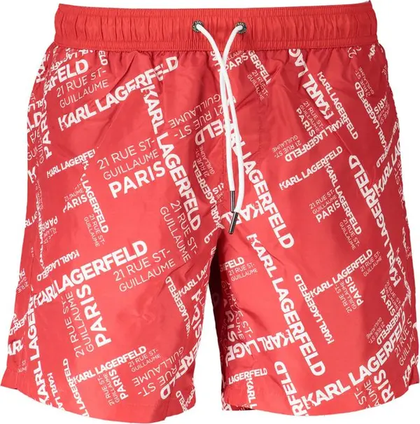 Rosso Polyester Men's Swim Boxer