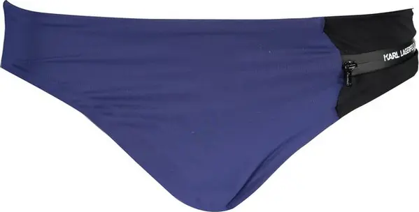 Blue Polyamide Women Swim Brief