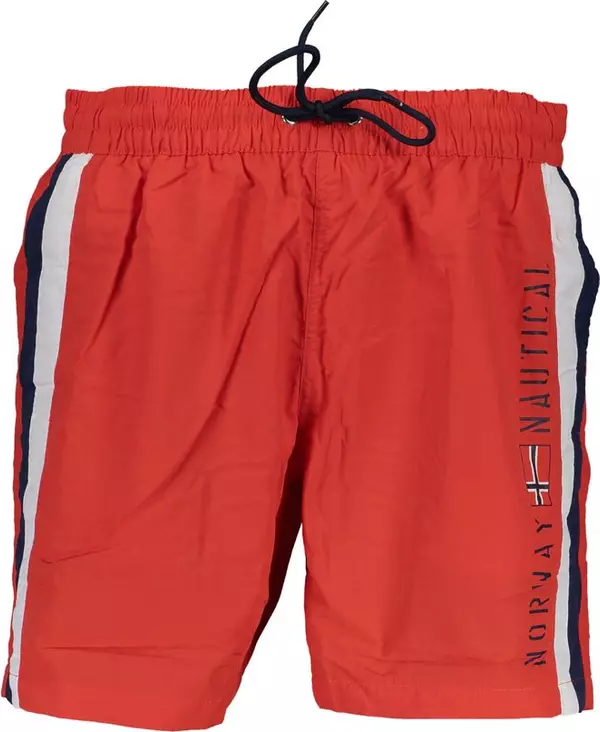 Rosso Poliamide Men Swim Boxer