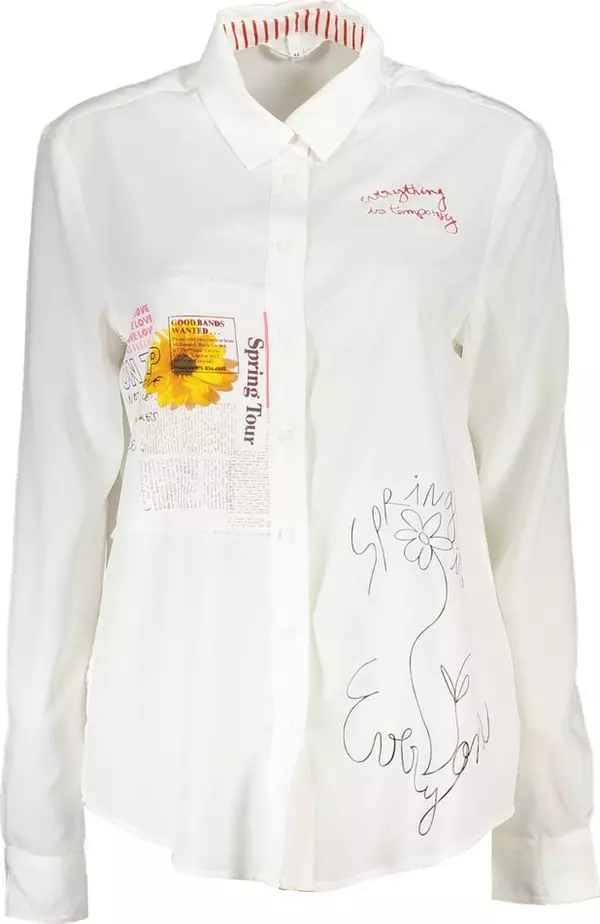 Bianco Viscosa Women Shirt