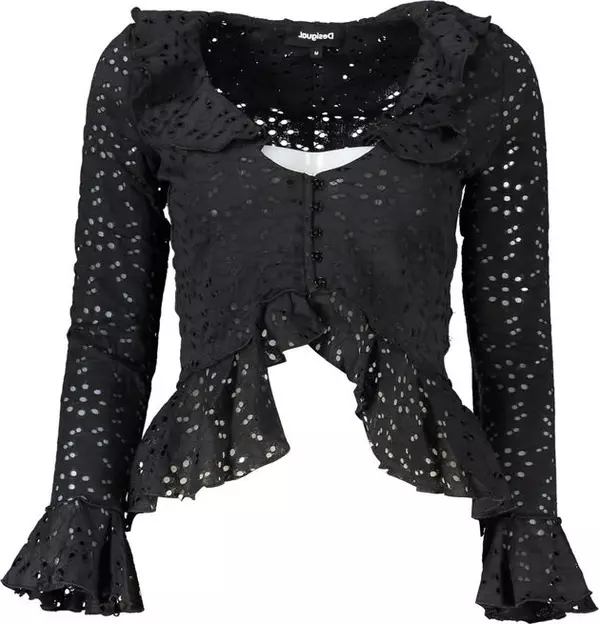 Nero Poliammide Donna Blouse