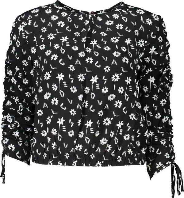 Black Viscose Women Blouse