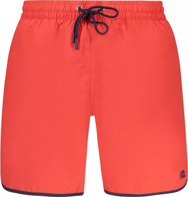 Rosso Poliammide Men's Swim Boxer