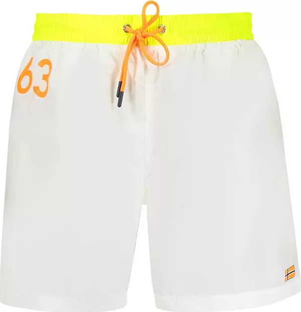 Bianco Poliammide Mens Swim Boxer