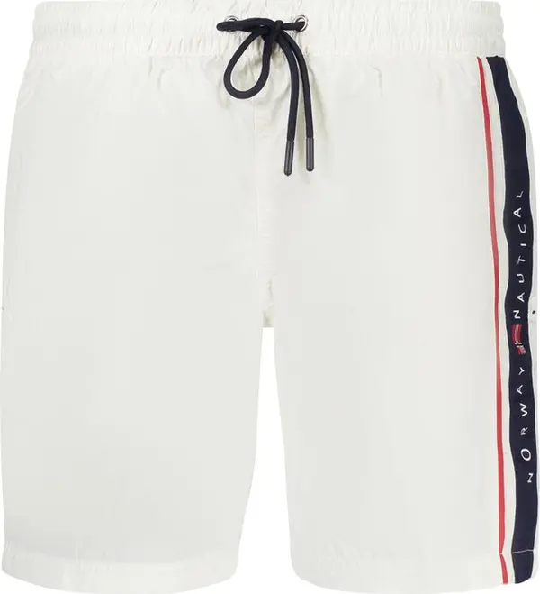 White Polyamide Men's Swim Boxer