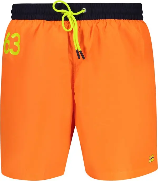 Arancione Poliammide Men's Swim Boxer