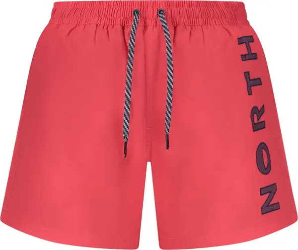 Red Nylon Men's Swim Trunk