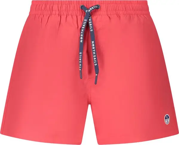 Red Nylon Men's Swim Boxer