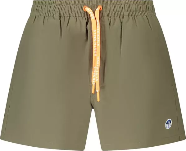 Verde Nylon Men Swim Boxer