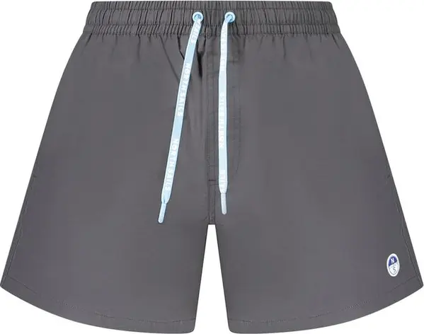 Black Nylon Men's Swim Boxer
