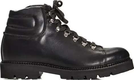 Black Calfskin Men Boot