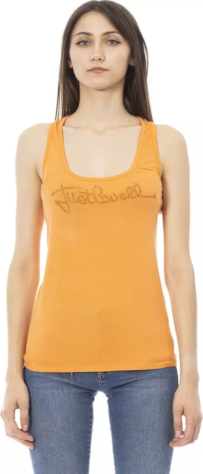 Orange Viscose Women's Top