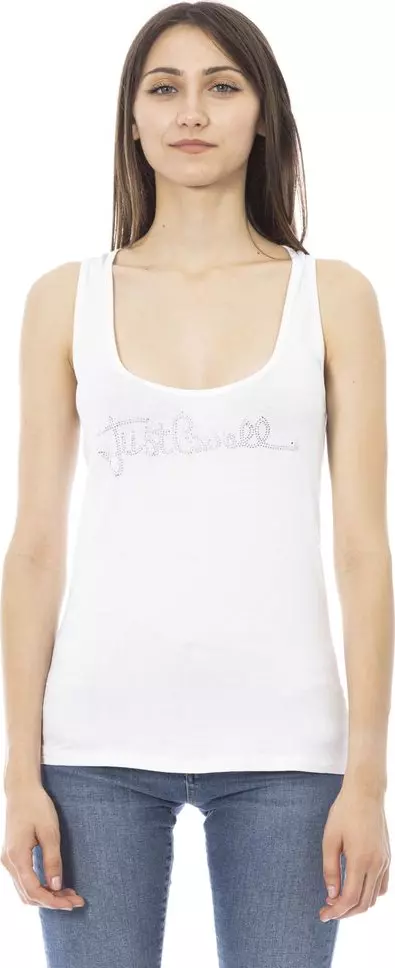 White Viscose Women Top