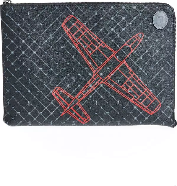 Black Leather Men Clutch