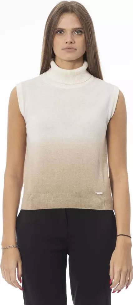 White Wool Women Sweater