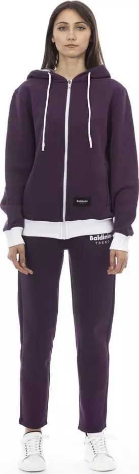 Purple Cotton Women Sweater