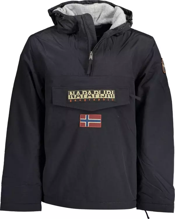 Black Polyamide Men's Jacket