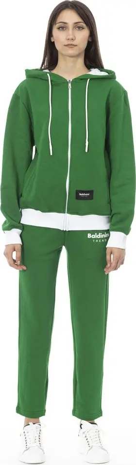 Green Cotton Women Sweater