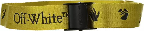 Yellow Fabric Regular Belt