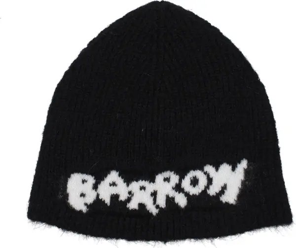 Black Marabou Beanie